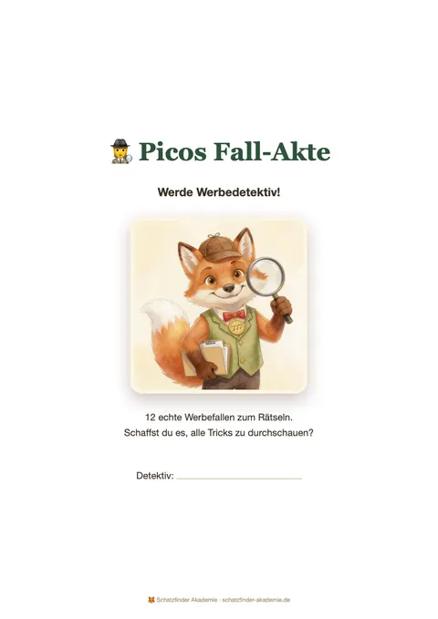 Arbeitsblatt: Picos Fall-Akte (Heft)